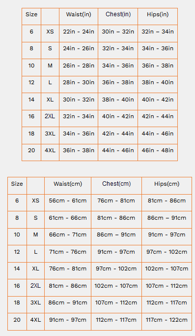 2024 Zone3 Womens Yulex Swimsuit Size Chart Final 0 Tabla de Tallas